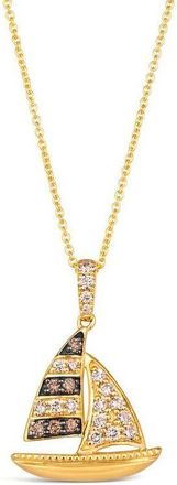 Le Vian Ladies Nautical Collection Pendant Necklace set in 14K Honey Gold TSWT 16
