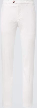 Brunello Cucinelli Cotton-blend slim pants