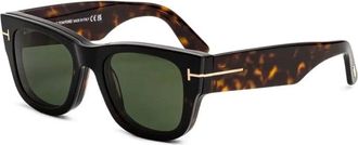 Tom Ford Clip-On Optisch Montuur - Heren - Zonnebrillen - Bruin - 51 MM - Accessoires