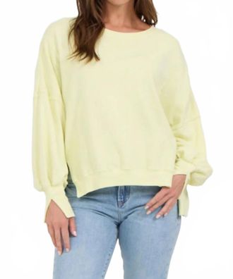 Dear John Denim Trenton Sweatshirt In Wax Yellow