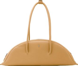 Behno Laverne Leather Bowler Bag in Bisque at Nordstrom
