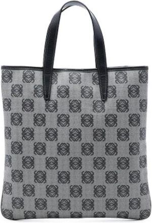 Loewe Pre-owned Canvas Tote Bag - unisex - Vintage Shopper - Grijs - ONE Size - Leer - Vintage