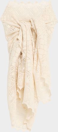 Zimmermann Woven Cotton Pareo Coverup