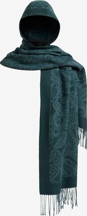 Etro Woll-Stola mit Kapuze und Paisleymotiv