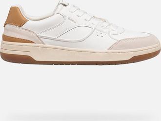 Geox Scarpe Sedral Court Uomo Bianco/cuoio