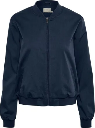 Kaffe Kalea Bomberjack - Dames - Jassen - Blauw - Maat: 2XL Katoen