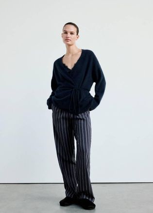 Mango Cardigan 100 % cashmere navy - Donna - S - MANGO
