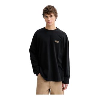 American Vintage Gixy Long Sleeve Tee - Tops - Hombre - Negro - S