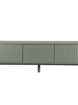 Kenay Home Mueble tv efecto madera verde 160 x 55 cm