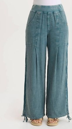 Xcvi Lenka Wide Leg Pants In Tideworn