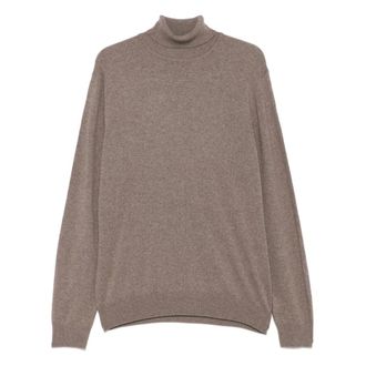 Hackett Maglieria in Merino e Cashmere Blu Navy - - Knitwear - Uomo - Marrone - L