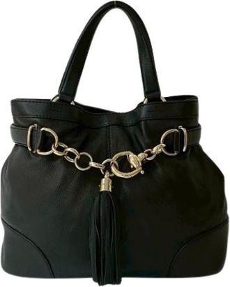 Gucci Pre-owned Handbags, female, Black, Size: ONE SIZE Pre-owned Leather gucci-bags