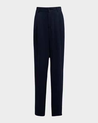 Giorgio Armani Men & apos;s Loose-Fit Seersucker Pants