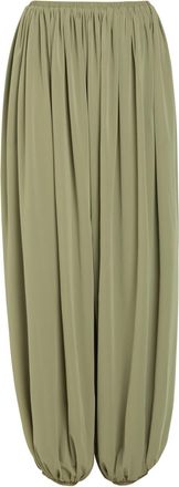Ronny Kobo Renier Gathered Tissue Jersey Balloon Trousers - Light Green - S (UK8-10 / S)