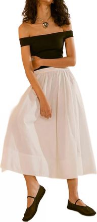 En Saison Blake Midi Skirt In White