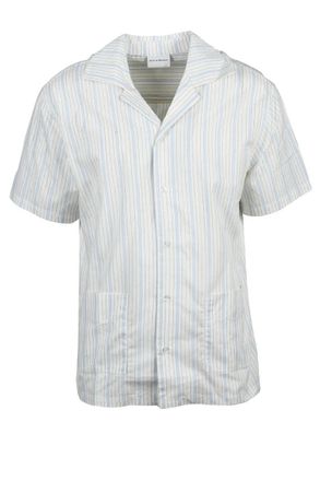 Dr&ocirc;le de Monsieur Cotton Shirt - White/Light Blue