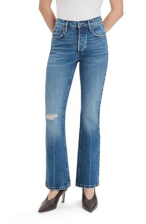Favorite Daughter The Morgan Shortie Ripped High Waist Bootcut Jeans in Beacon at Nordstrom, Size 29