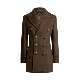 Etro Dames, Mantels, Bruin, Maat: XS Wol
