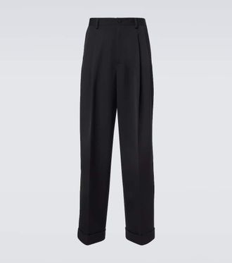 Dolce & Gabbana Pantaloni in gabardine di misto lana e seta