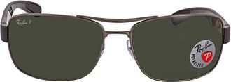 Ray-Ban Ray Ban Polarized Green Classic G-15 Square Mens Sunglasses RB3522 004/9A 64