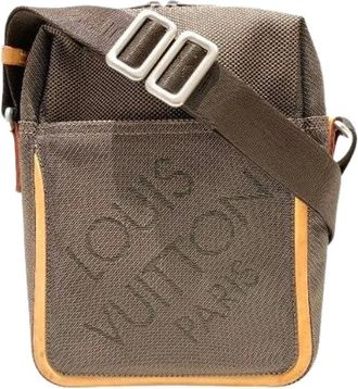 Louis Vuitton Pre-owned Cross Body Bags, male, Brown, Size: ONE SIZE Pre-owned Citadin Damier Geant Shoulder Bag