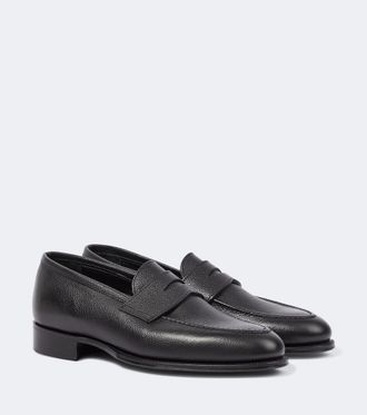 George Cleverley Bradley II leather penny loafers