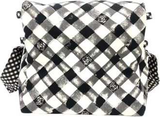 Chanel Pre-owned Vintage Canvas Shoulder Bag - Dames - Vintage Schoudertas - Zwart - ONE Size - Vintage