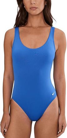 Nike Effortless Essential U- Back One Piece Womens Swimsuits One Piece Blue Crystal : XS, Polyester/Spandex