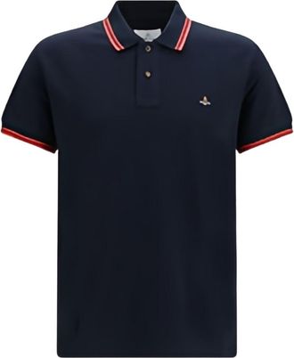 Vivienne Westwood Classic Striped Embroidered Cotton Polo Shirt