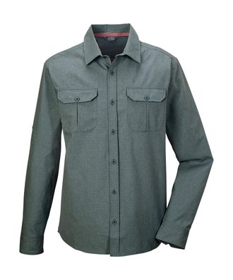 Killtec Funktionshemd KILLTEC KOS 48 MN WVN SHRT, Herren, Gr. 4XL, Normalgr&ouml;ssen, gr&uuml;n (dunkelgr&uuml;n), Obermaterial: 100% Polyester;Futter: 100% Polyester, Hemd