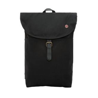 Giorgio Martello Milano Waxed Nylon Bergen Backpack in Black at Nordstrom