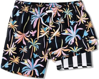 Chubbies The Black Light Nights 5.5 (Classic Lined Swim Trunk) Mens Swimwear Sets Black - Pattern Base (Plaids) : 2XL, Polyester/Spandex