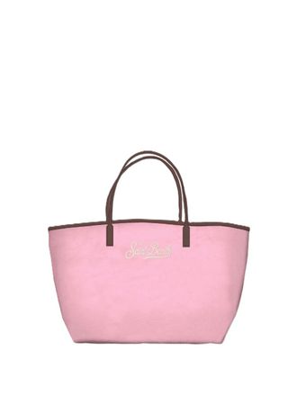 MC2 Saint Barth Mid Nylon Shoulder Bag with Vibrant Pink Tone