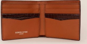 Oswin Hyde Mens Leicester Brown Bifold Wallet
