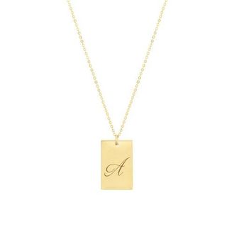 Set & Stones Stella Initial Necklace in Gold /A at Nordstrom