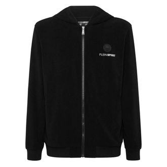 Plein Sport Hoodie Sweatjacket - Heren - Sportshirts - Zwart - M - Fitness