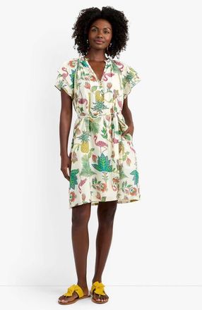 Trina Turk Zandy Flamingo Fizz Voile Dress at Nordstrom, Size X-Large