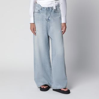 Balenciaga Jeans a gamba larga azzurro chiaro in cotone