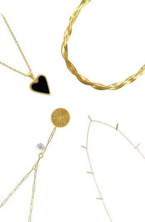 Adornia Set of 4 Necklaces in Gold at Nordstrom Rack