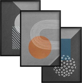 OEM Juego De Carteles Retro Modernos Para Decorar La Pared De La Oficina O La Sala De Estar