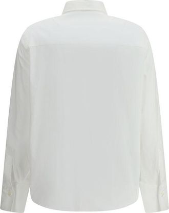 Brunello Cucinelli Womens White Cotton Dress Shirt