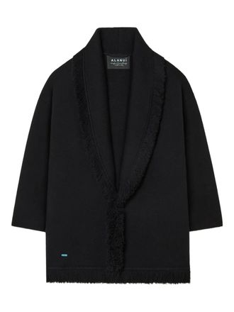 Alanui fringed finest coat - Black