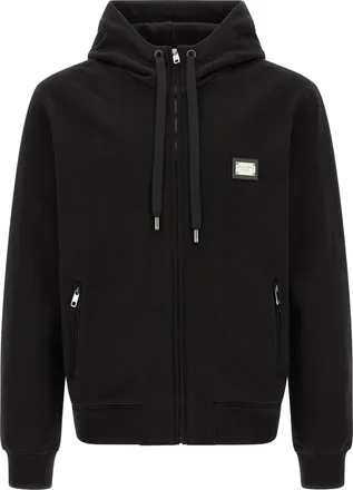 Dolce & Gabbana Black Cotton Mens Sweatshirt