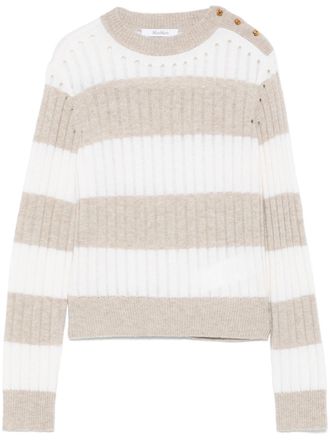 Max Mara Alfeo sweater - women - Cashmere/Wool - S - Neutrals
