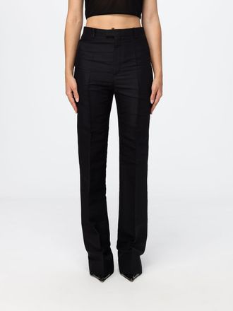 Gucci Pantaloni a zampa in seta dal taglio sartoriale slim fit