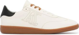 Kazar Schoenen, Heren, Wit, 44 EU, Leer, Luxe sneakers van wit natuurlijk leer