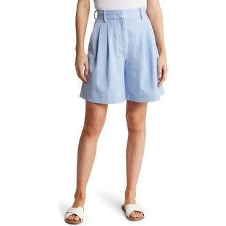 Staud Luisa Wide Leg Bermuda Shorts in Periwinkle at Nordstrom Rack, Size 16