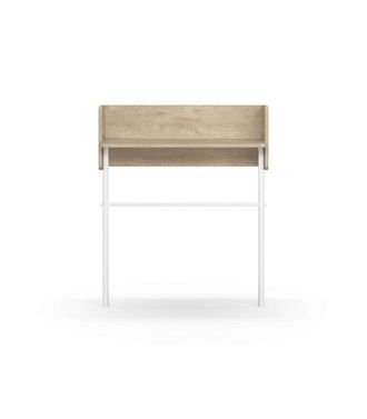 HERDASA Herdasa - Recibidor Modelo 789 Acabado Roble/blanco, 97 Cm (alto) X 80 Cm (ancho) X 30 Cm (prof.)