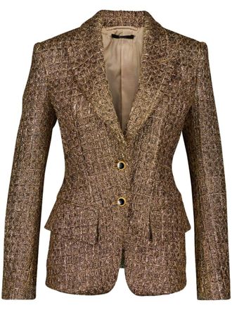 Tom Ford Blazer monopetto - Oro