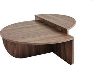 Vente-Unique Conjunto de 2 mesas de centro - Color: natural - ALOEVA II